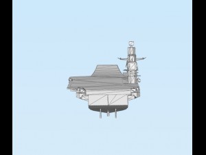 aircraft carrying cruiser admiral kuznetsov lowpoly 3Dプリントモデル