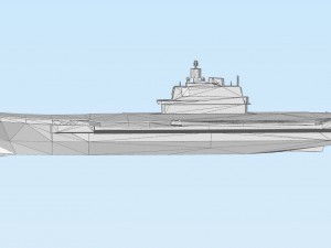 aircraft carrying cruiser admiral kuznetsov lowpoly 3Dプリントモデル