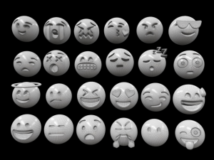 emoji pack 3D-Modell