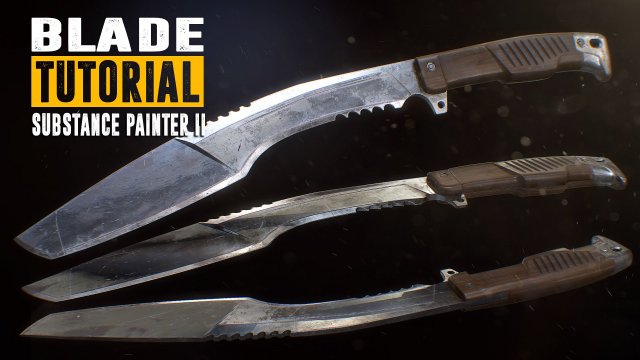 Blade baking and pbr texturing substance painter 2 