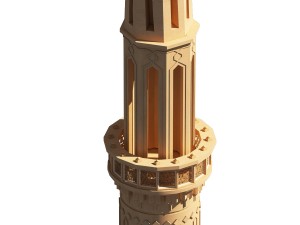 mosque minaret 3Dモデル