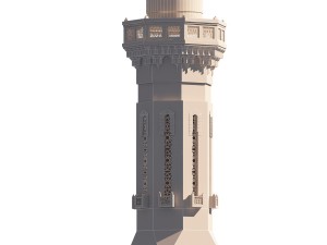 mosque minaret 3Dモデル