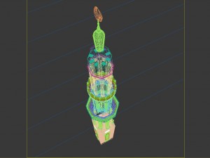 mosque minaret 3Dモデル