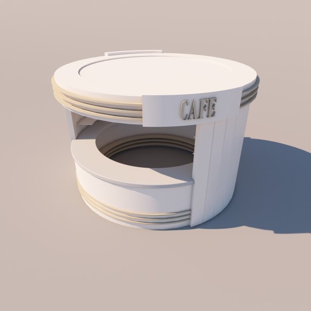 simple cafe kiosk Model 3D .c4d .max .obj .3ds .fbx .stl .blend 