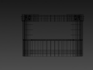 simple cafe kiosk Model 3D