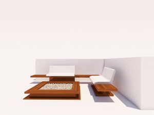 corner setting outdoor 3D मॉडल
