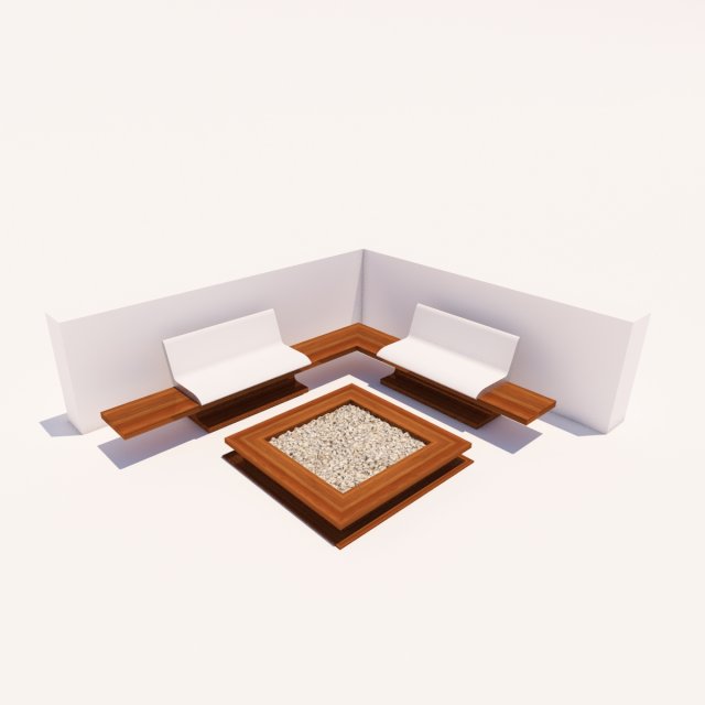 corner setting outdoor 3D मॉडल .c4d .max .obj .3ds .fbx .stl .blend 