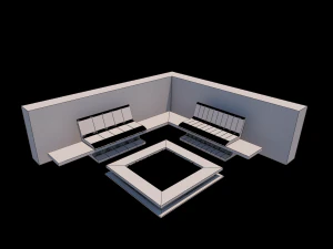 кутова установка на вулиці 3D Модель