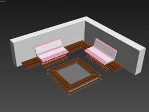 corner setting outdoor 3D मॉडल