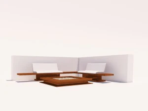 кутова установка на вулиці 3D Модель