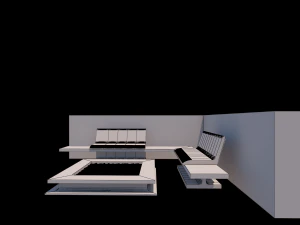 кутова установка на вулиці 3D Модель