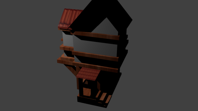 low house 3D Model .c4d .max .obj .3ds .fbx .stl .blend 