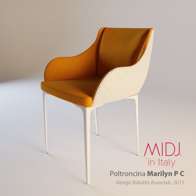 miji poltroncina marilyn p c chair Modèle 3D .c4d .max .obj .3ds .fbx .stl .blend 
