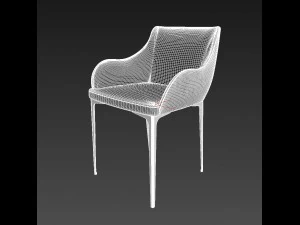 miji poltroncina marilyn p c chair 3D Model