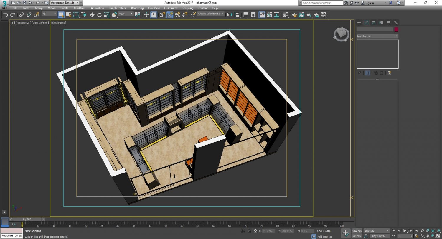 Pharmacy Interior Design 3d Model In Store Spaces 3dexport