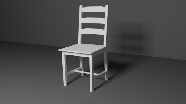 white chair Modelo 3D .c4d .max .obj .3ds .fbx .stl .blend 