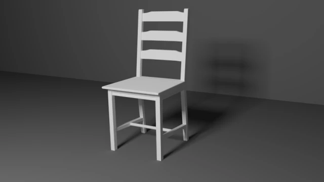 white chair 3D Model .c4d .max .obj .3ds .fbx .stl .blend 