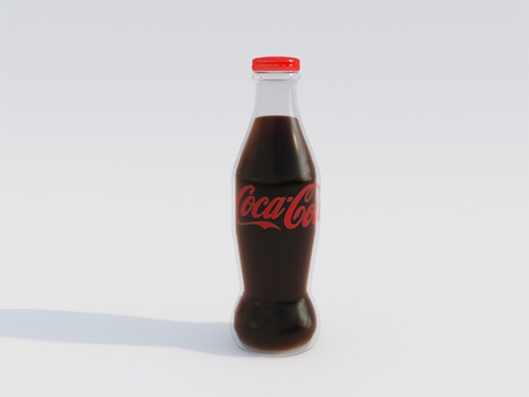 coca cola 3D Model .c4d .max .obj .3ds .fbx .stl .blend 