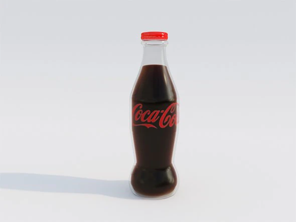 coca cola 3D Model .c4d .max .obj .3ds .fbx .stl .blend 