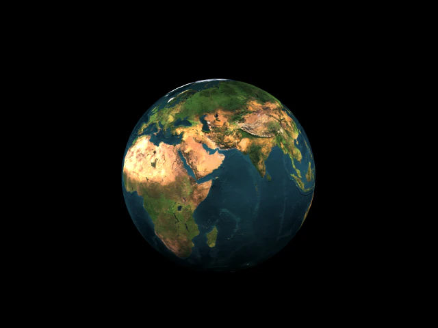 earth realistic 3D Model .c4d .max .obj .3ds .fbx .stl .blend 