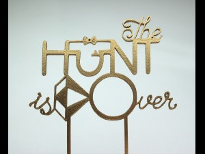 wedding cake decoration - hunt is over 3D Print Model