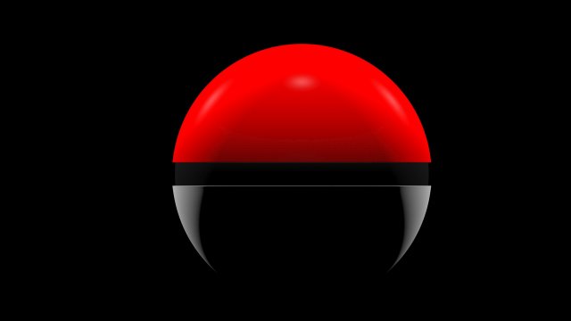 pokemon ball 3D 模型 .c4d .max .obj .3ds .fbx .stl .blend 