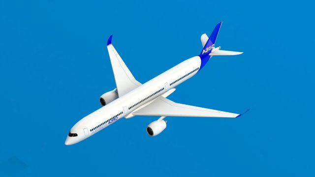 airbus a350 1000 Model 3D .c4d .max .obj .3ds .fbx .stl .blend 