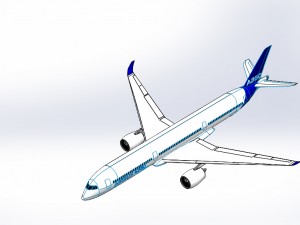 airbus a350 1000 Model 3D