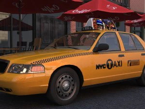 car taxi 3D Model