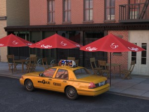 car taxi Modelo 3D