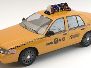 car taxi Modelo 3D