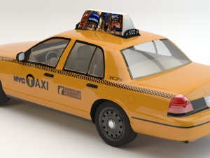 car taxi Modelo 3D