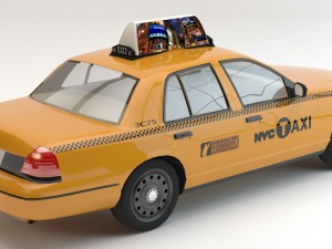 car taxi Modelo 3D
