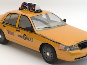 car taxi Modelo 3D