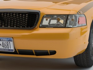 car taxi Modelo 3D