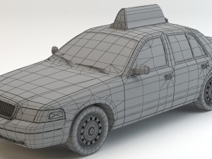 car taxi Modelo 3D