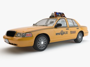 car taxi Modelo 3D
