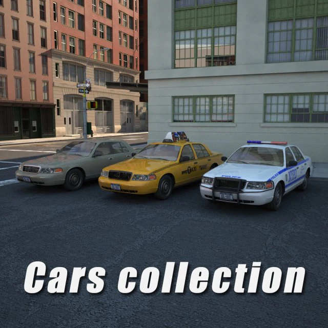 cars collection 3D Model .c4d .max .obj .3ds .fbx .stl .blend