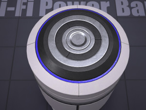 sci-fi power bank 3D मॉडल