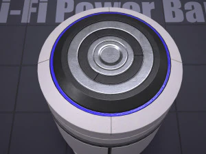 sci-fi power bank 3D Model