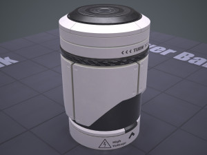 sci-fi power bank 3D मॉडल