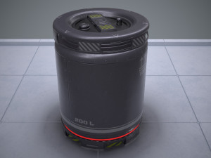 sci-fi barrel pbr 3D मॉडल