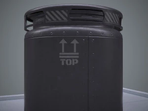 sci-fi barrel pbr 3D Model