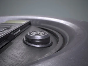 sci-fi barrel pbr 3D Model