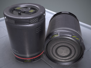 sci-fi barrel pbr 3D मॉडल
