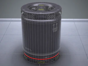 sci-fi barrel pbr 3D Model