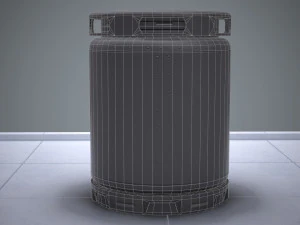 sci-fi barrel pbr 3D Model