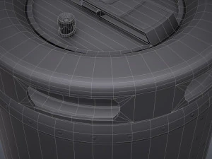 sci-fi barrel pbr 3D Model