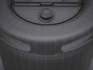 sci-fi barrel pbr 3D Model