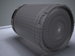 sci-fi barrel pbr 3D मॉडल